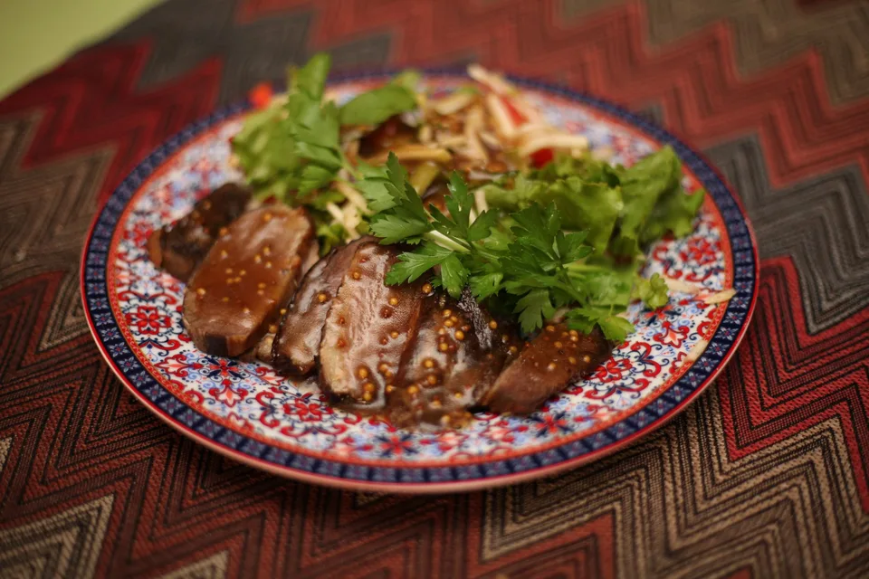 Tranches de boeuf cuit